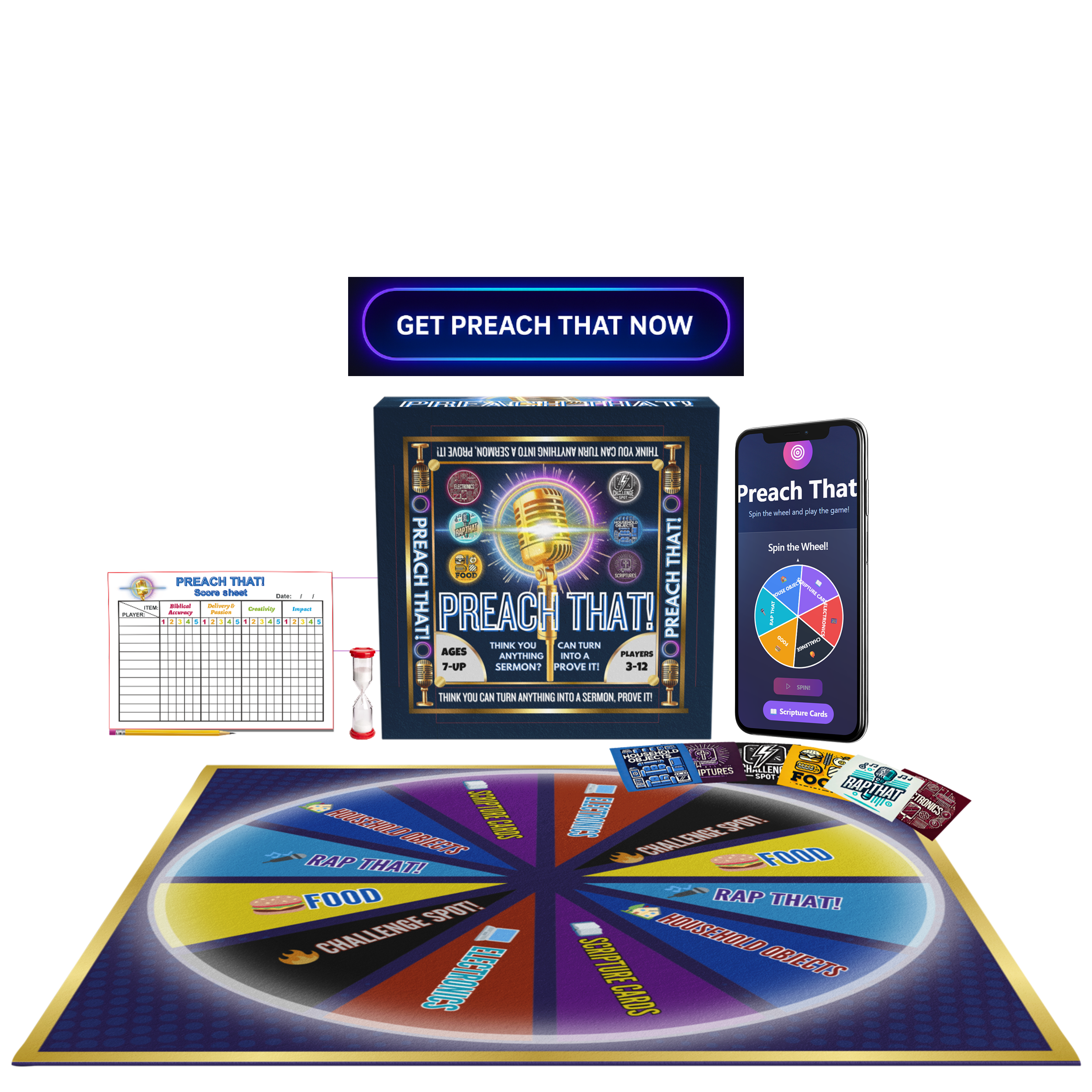 preach that christian board game with Web App